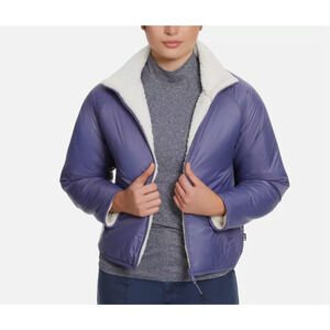 Bass Outdoor Women Reversible Fleece Zip Jacket Gardenia/Heron Size M EK23